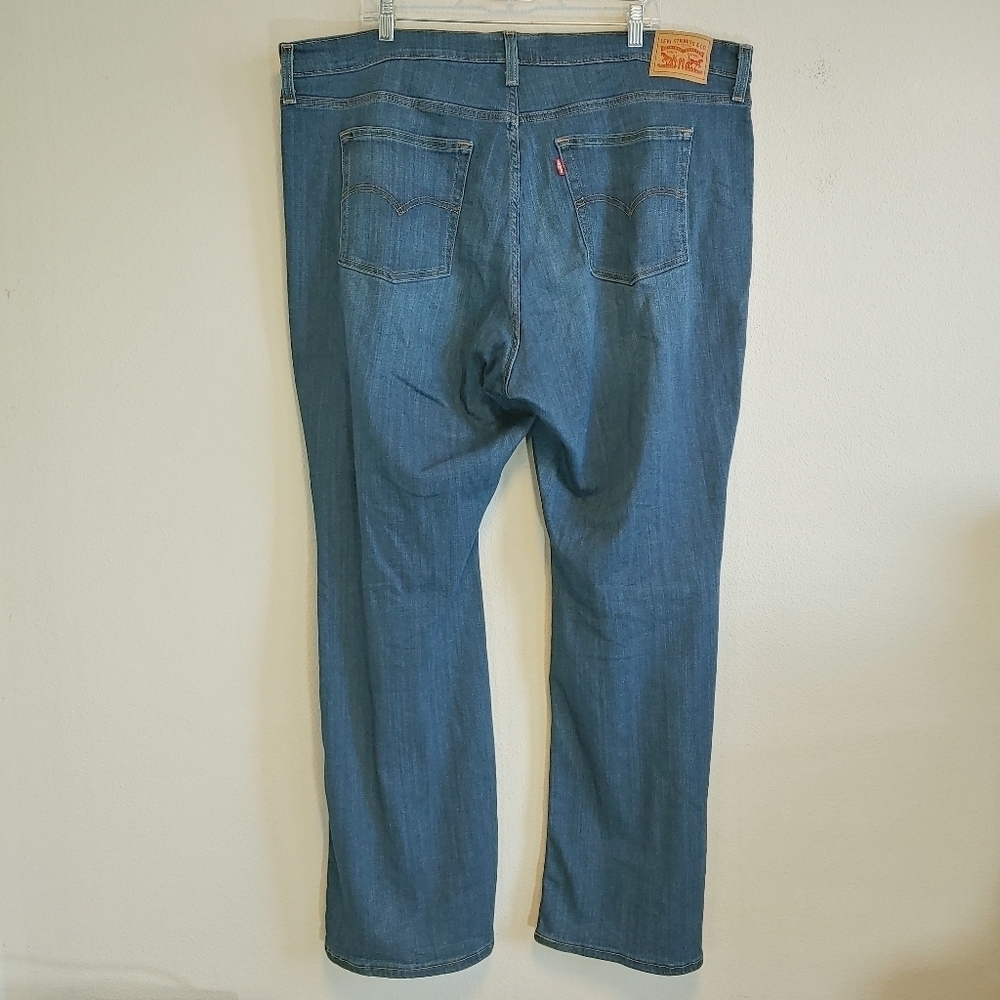 Levi's 726 Flare High Rise Medium Wash Denim Jeans Plus Size 22W - Picture 4 of 10